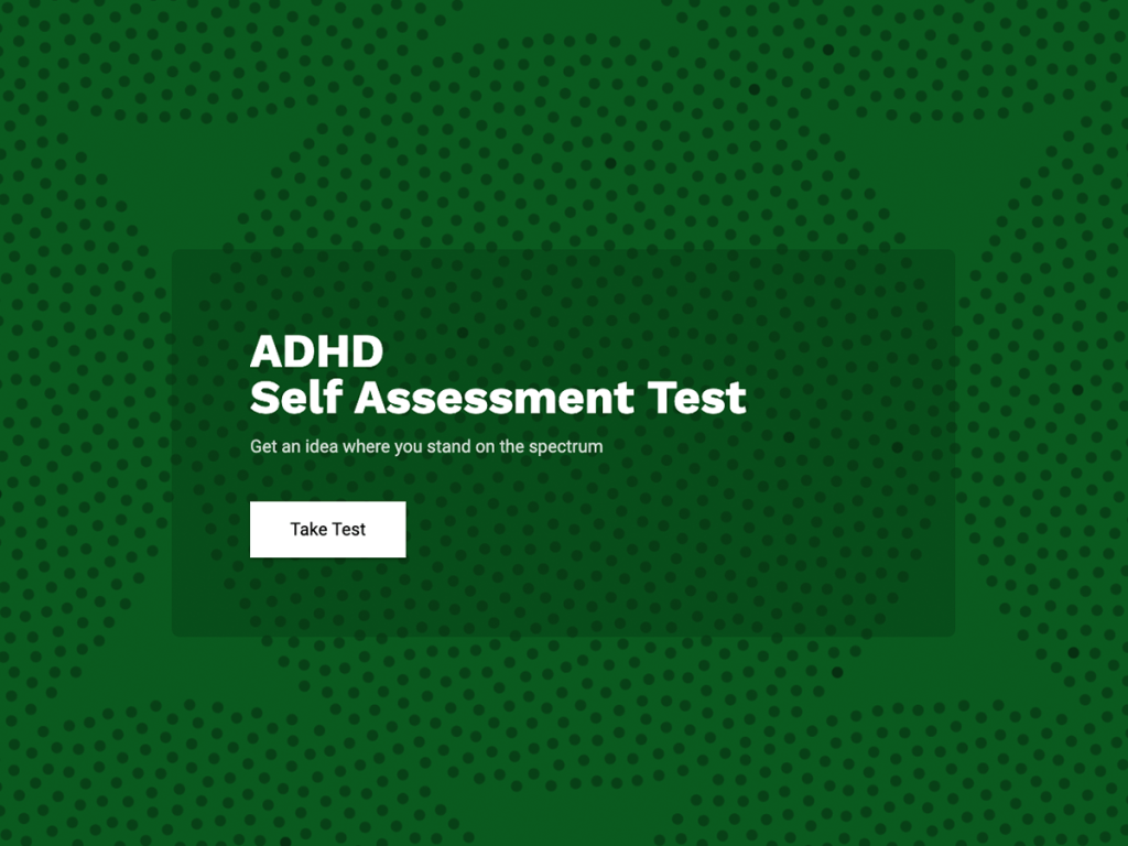 adhd self assessment test.