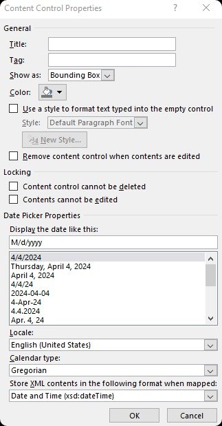 Create Fillable Forms in Word.