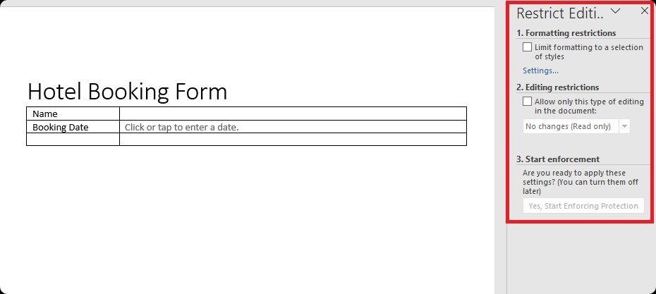 Create Fillable Forms in Word.