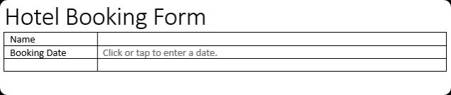 Create Fillable Forms in Word.