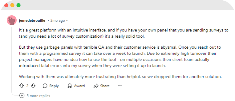 Qualtrics review: on customer support.