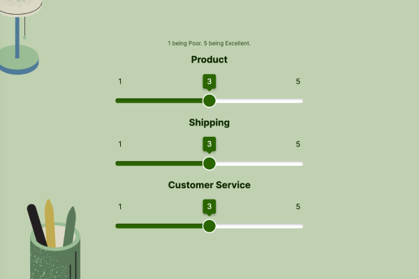 Preview of an advanced customer satisfaction survey template.