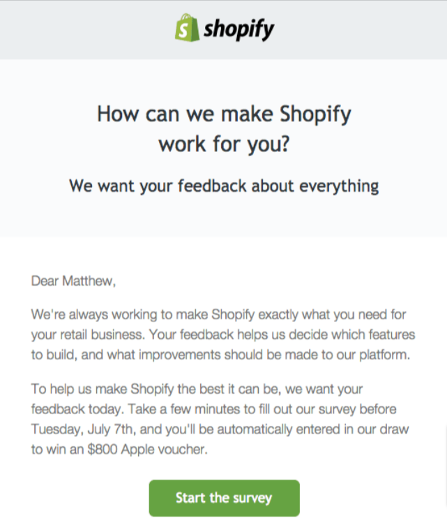 shopify feedback.