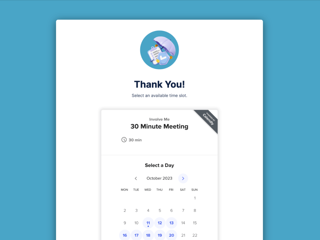 Meeting Scheduling Form for Insurance Template.