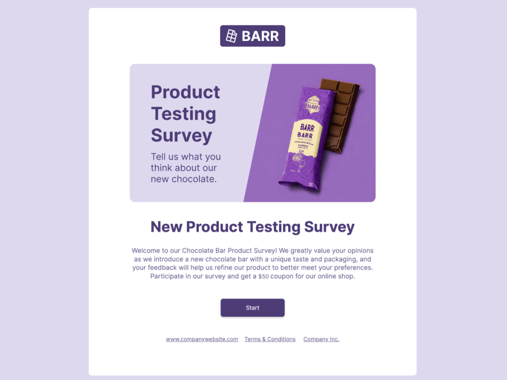 product testing survey.