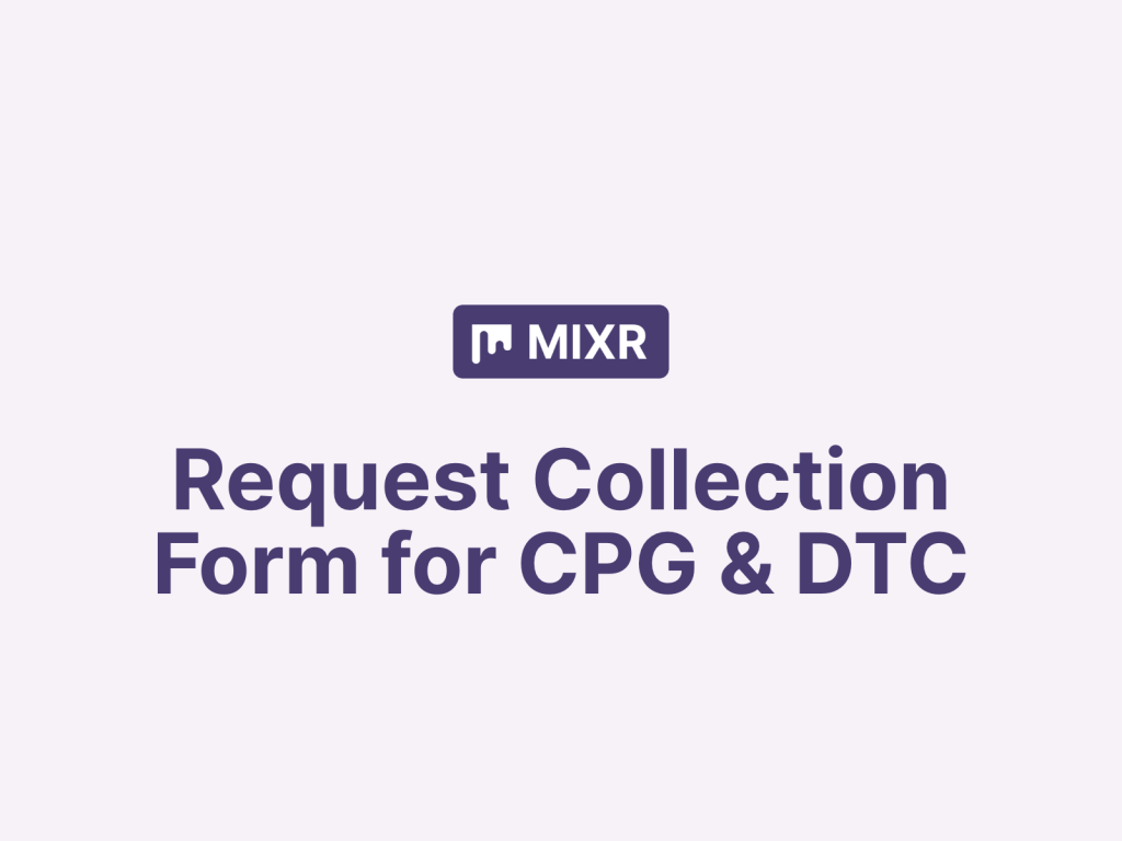 request collection form.