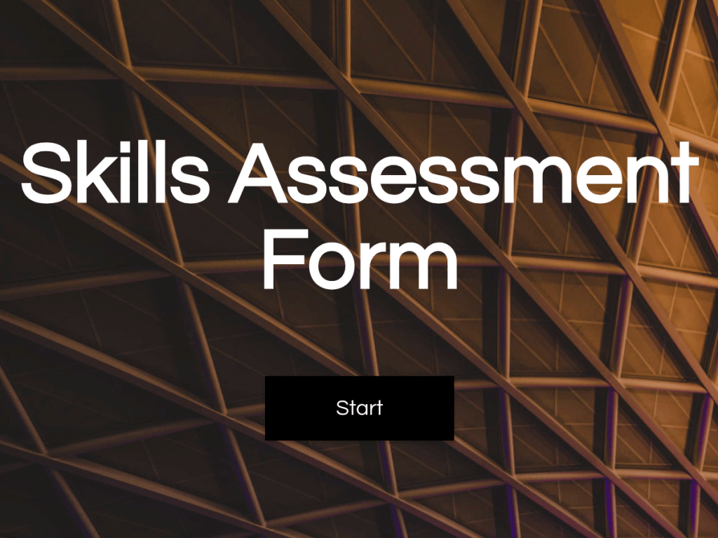skill assessment form.