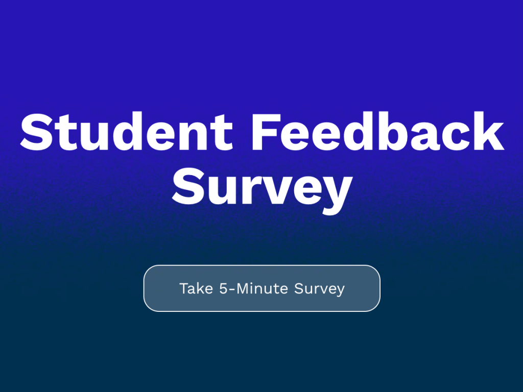 student feedback survey.
